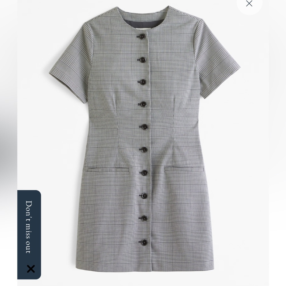 Abercrombie & Fitch Gray Sheath Mini Dress